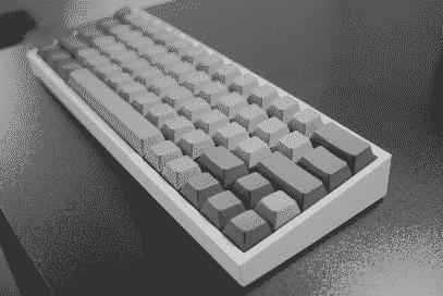 Completed keyboard with key caps